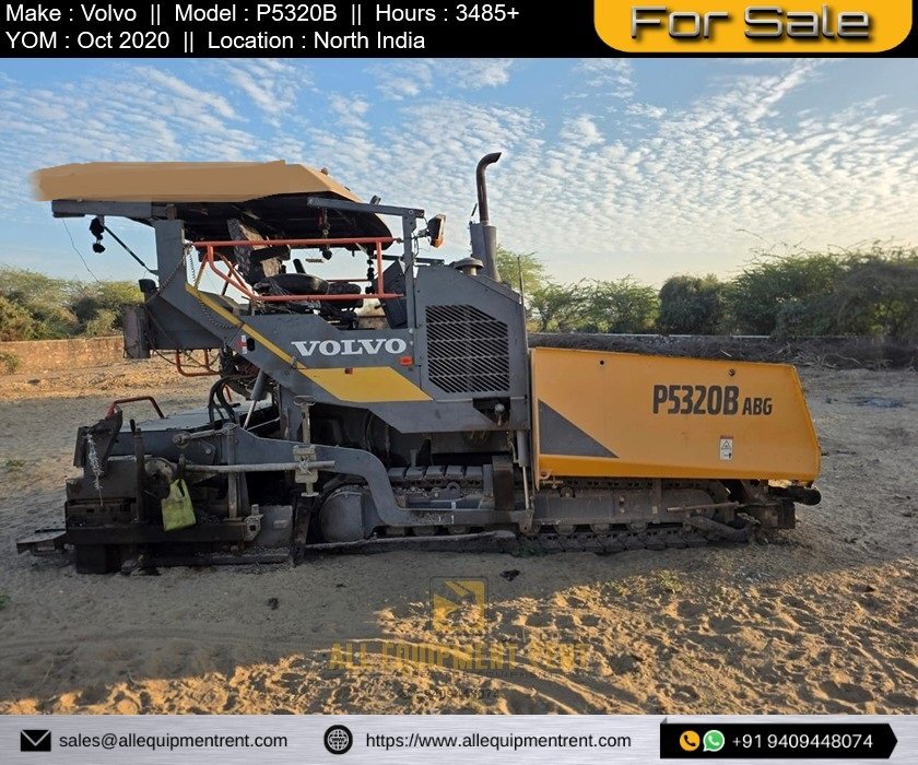 Used 7m Class Tracked Sensor Paver Volvo P5320B Oct 2020 Available for Sale in North India