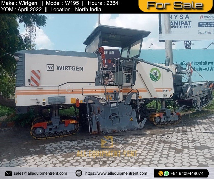 Very Less Hours Used 2m Class Milling Machine Wirtgen W195 April 2022 For Sale