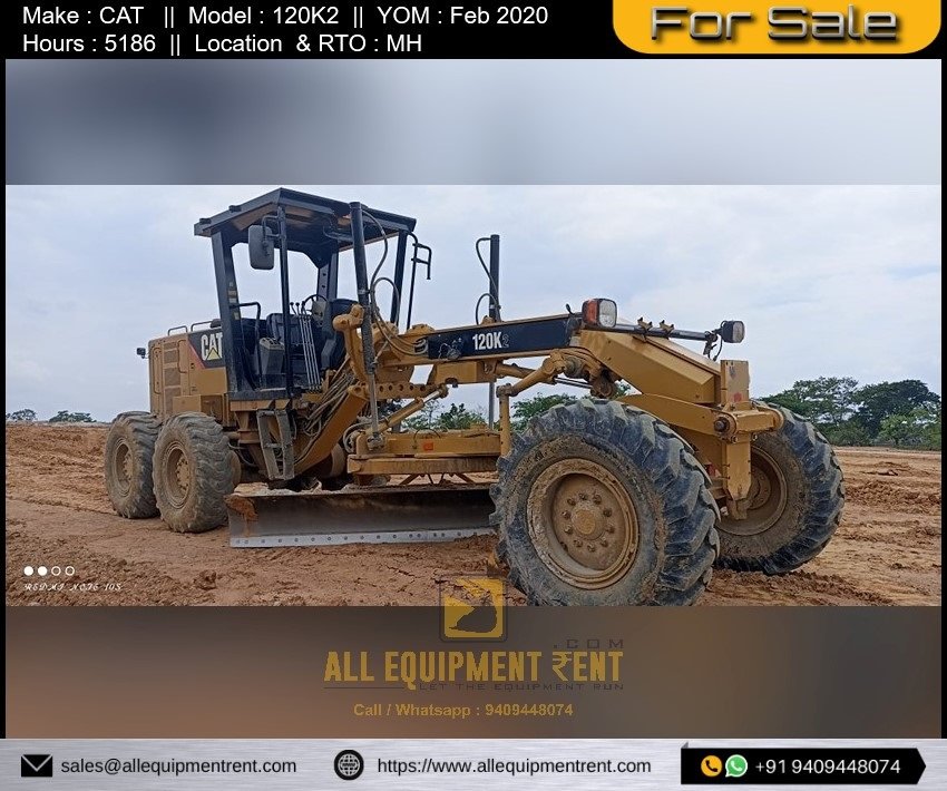Sold Used CAT 120K2 Motor Grader Available for Sale MH Registered