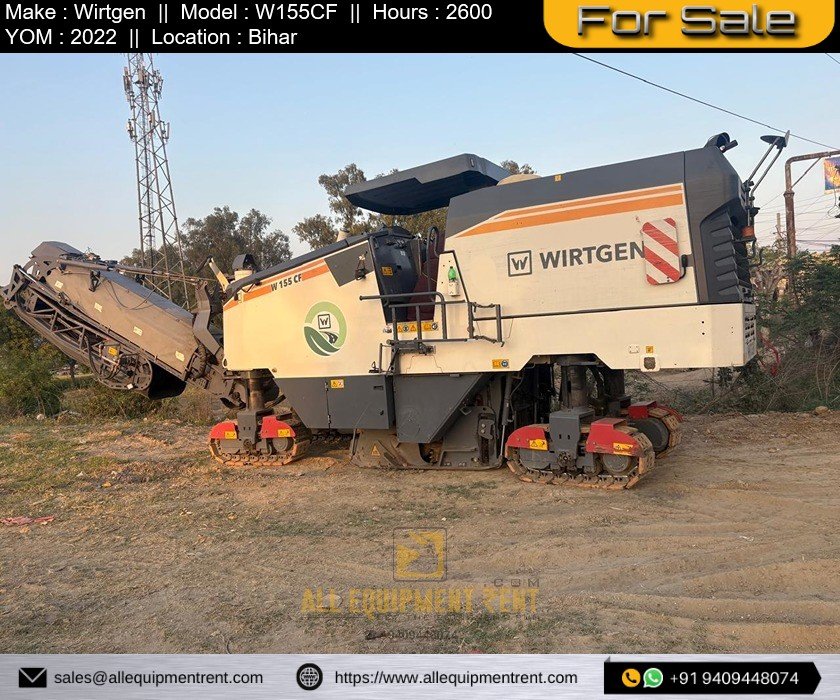 Very Less used Cold Milling Machine Wirtgen W155CF 2022 Available for Sale in India