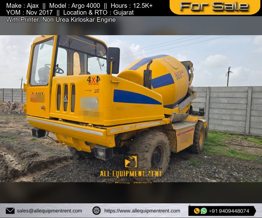 GJ Registered LTT Used 4 CM SLM Ajax Argo 4000 Nov 2017 Model Available for Sale