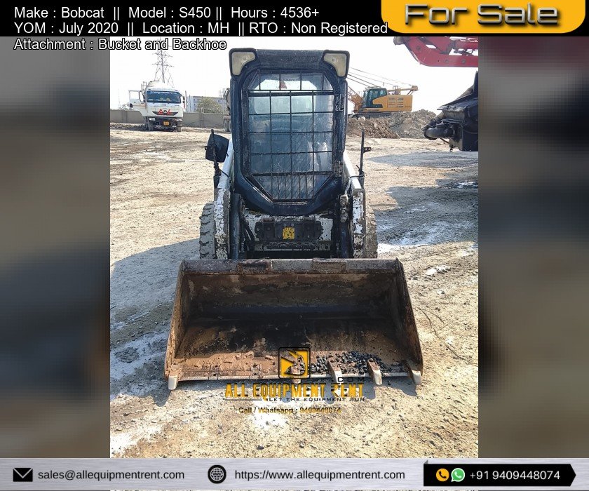 Used Bobcat Skid Steer Loader S450 July 2020 Non Registered Available for Sale in Maharashtra Image 5