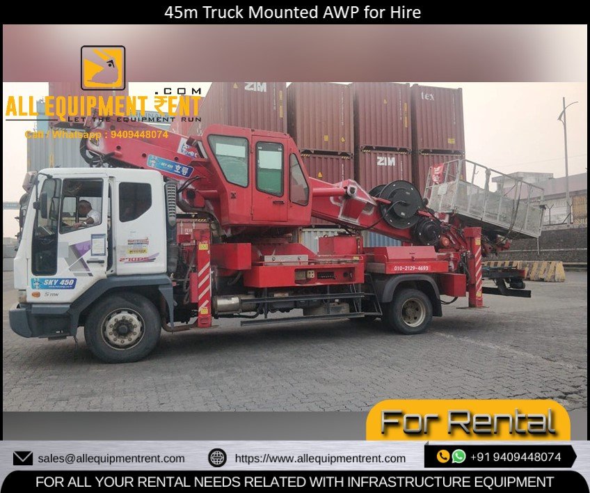 45 Meter Class Truck Mounted Aerial Work platform for Hire 2021