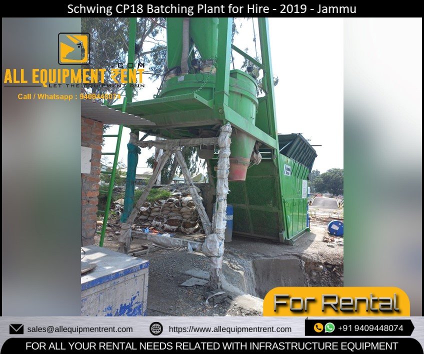 Schwing CP18 2019 Compact Batching Plant Available for Rental in Jammu