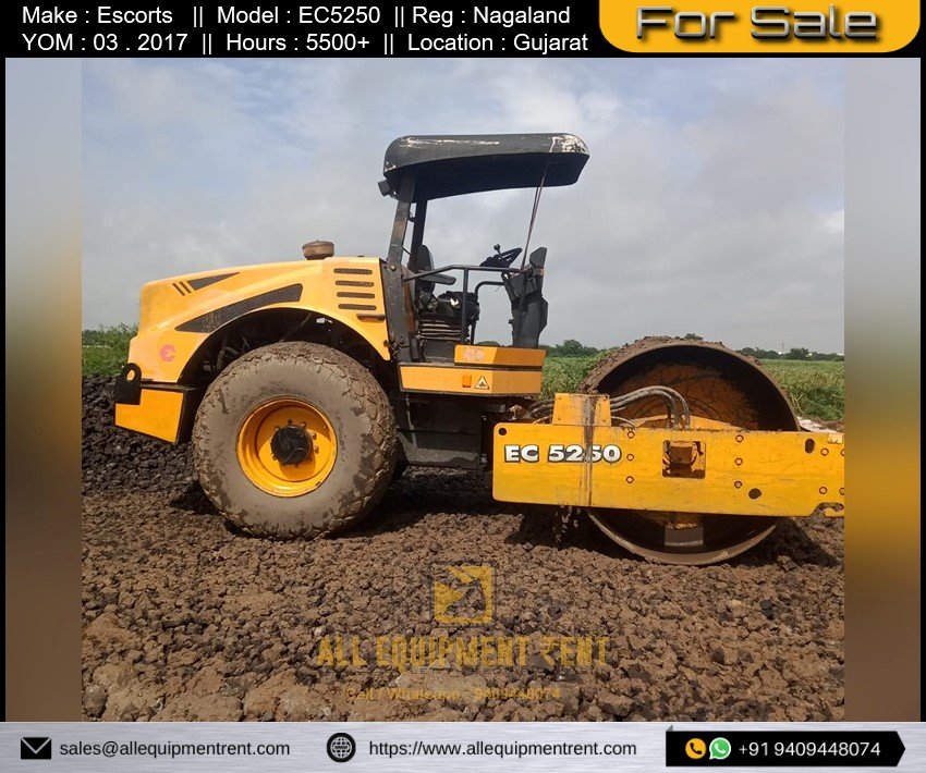 Used Soil Compactor Escorts EC5250 2017  RTO Registered Available for Sale in Himachal Pradesh