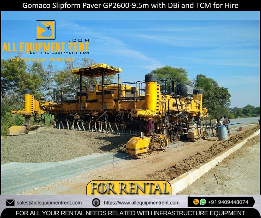 Slipform Paver Gomaco GP2600 with DBi and TCM Available for Long Term Hire