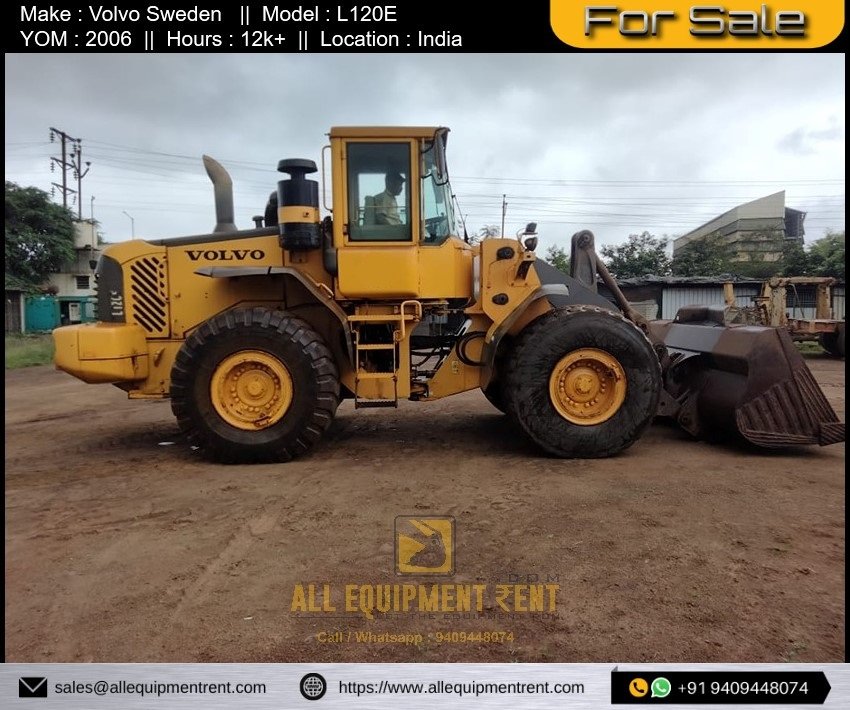 Sweden Made Used Volvo L120E Wheel Loader For Sale in Working Condition