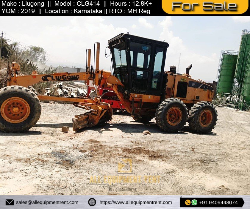 Used BSIII Liugong CLG414 MH Registered Motor Grader Available for Sale in Karnataka