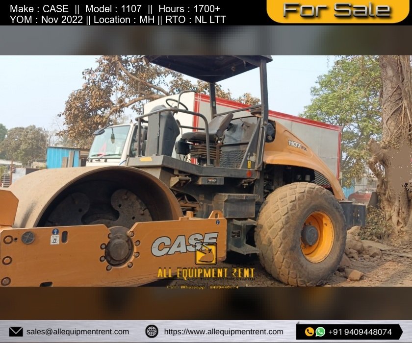 Less Operated CASE 1107 Nov 2022 Model Soil Compactor availabel for Sale in Maharashtra