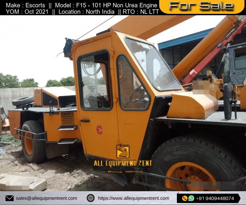 Used Escorts 15 Ton Franna Crane F15 4WD with BS3 Non Urea Engine NL Reg For Sale in North India