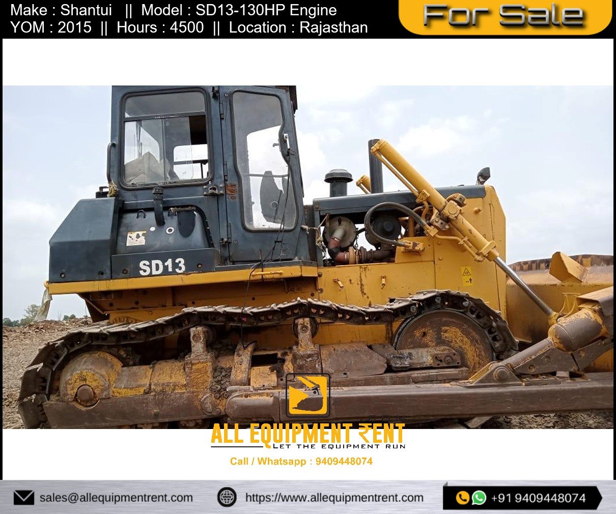 Used Dozer Shantui SD13 2015 Available for Sale