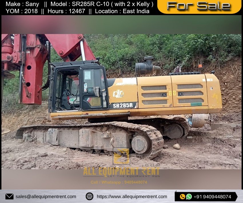 Used Sany Piling Rig SR285R 2018 Available for Sale