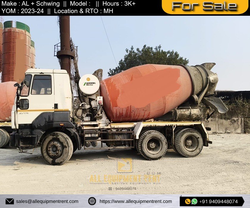 Three Used Transit Mixer Available for Sale MH Reg with AL Chassis 2023 2024 Models