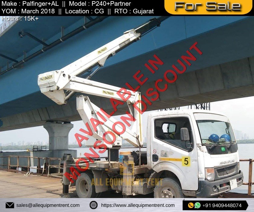 GJ Registered Used 24m Class Truck Mounted Aerial Work Platform Palfinger P240 with Laylend Chassis 2018 for Sale