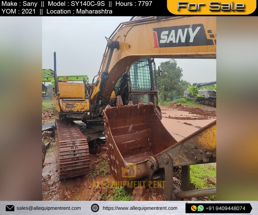 14 Ton Class Sany Excavator 2021 Model with RB Pipeline Sale in Gujarat