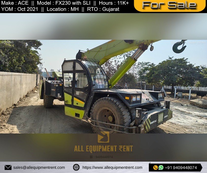 23 Ton Class ACE FX230 Two Wheel Drive New Generation Franna Crane Oct 2021 GJ Registered Available for Sale