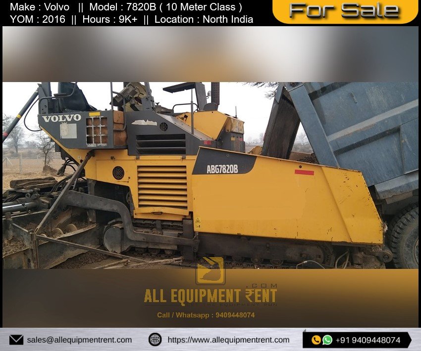Used 10M Class Paver Volvo ABG7820B 2016 Available for Sale