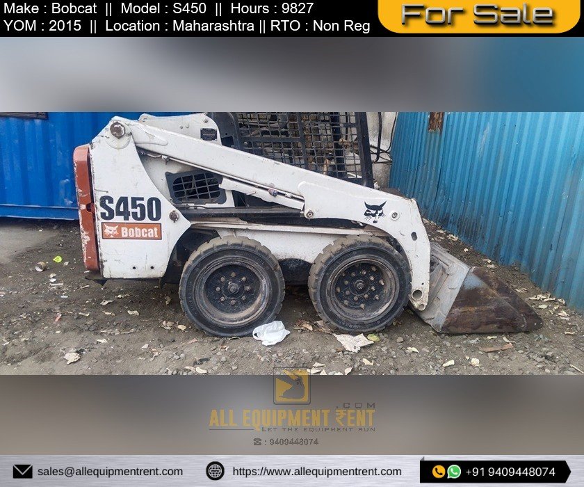 Used Skid Steer Loader Bobcat S450 2015 Non Registered For Sale in Maharashtra