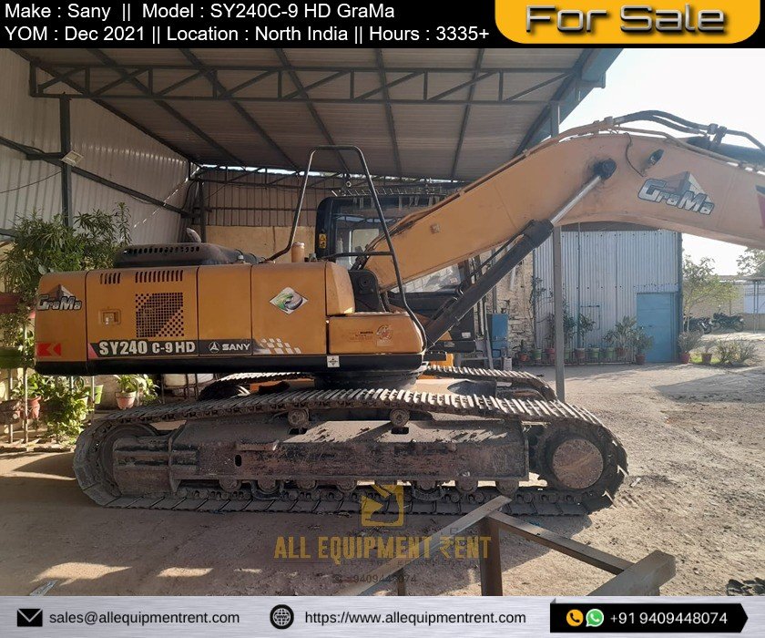 24 Ton Class Very Less used Excavator Sany SY240C9HD Dec 2021 Available for Sale