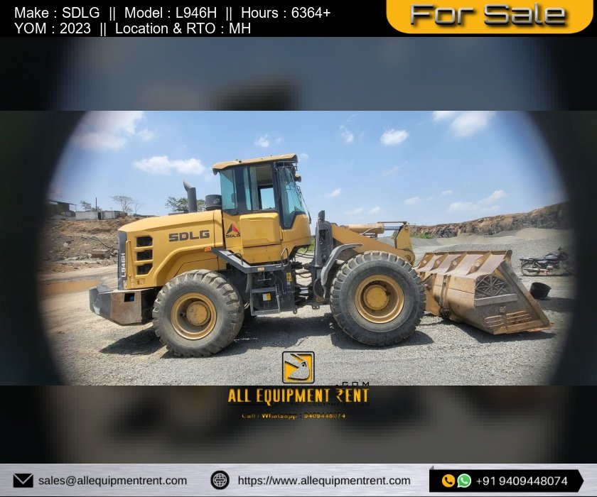 MH Registered 4 Ton Class SDLG Wheel Loader L946H May 2023 Available for Sale in MH