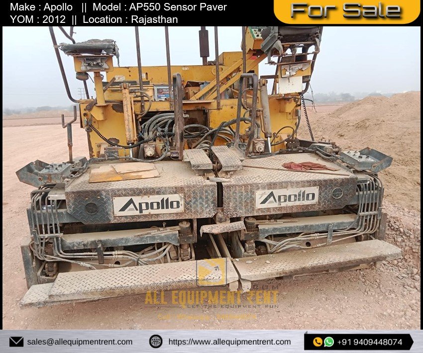 Used Sensor Paver Apollo AP550 2012 Available for Sale