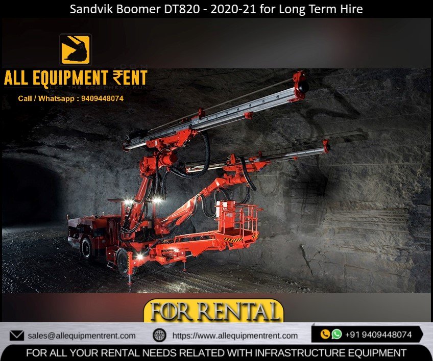 Sandvik Boomer DT820 Available for Long Term Rental