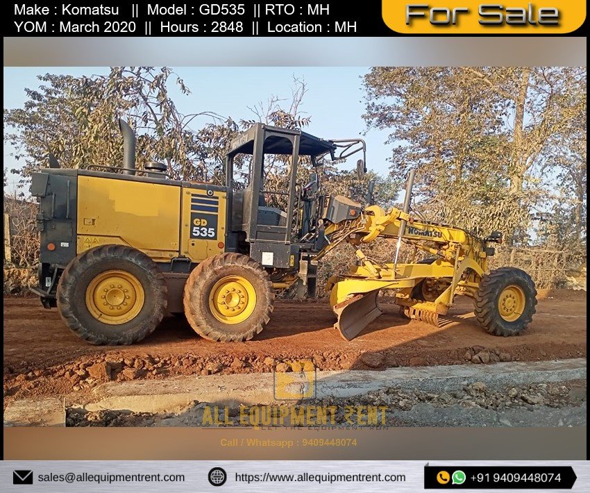 Very Less Used MH Registered 2020 Used Komatsu GD535 Available for Sale