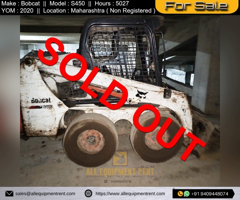 Sold Used Skid Steer Loader BOBCAT S450 2020 Availabel for Sale