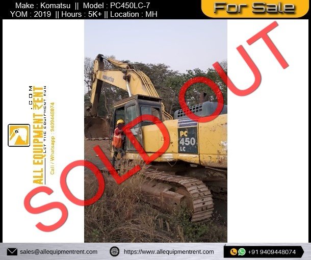 Sold Used Komatsu PC450LC7 2019 available for Sale in Maharashtra India