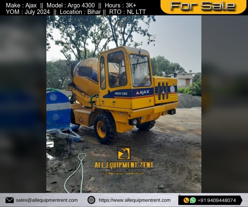 Ajax Argo 4300 July 2024 NL reg Lifetime Tax Paid Available for Sale in Bihar