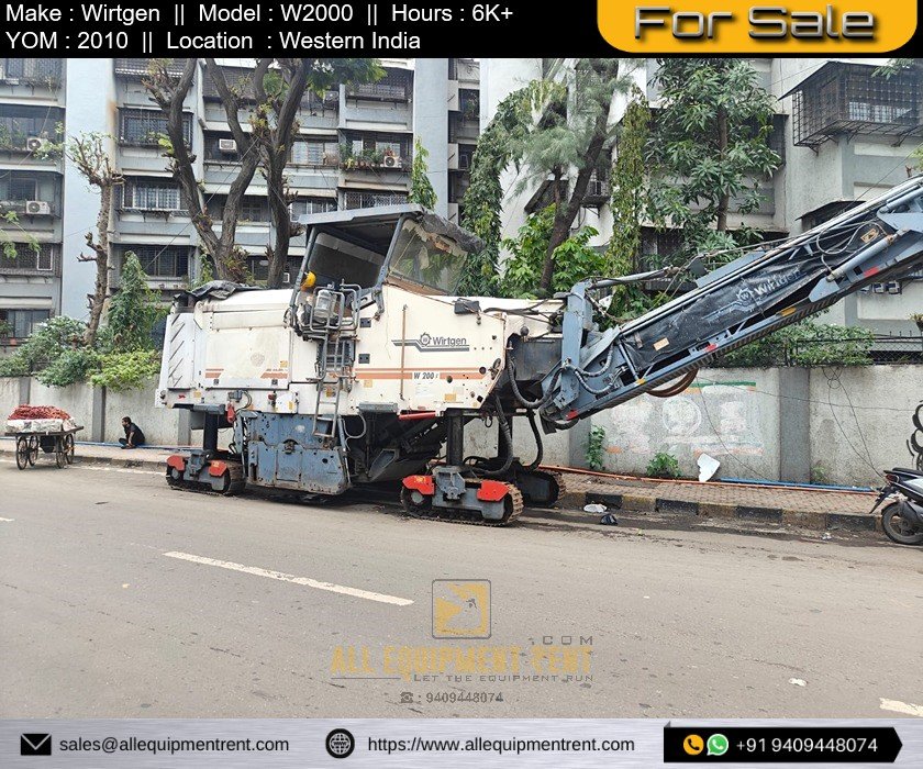 Original German Used 2m Class Cold Milling Machine W2000 YOM March 2010 for Sale in Western India