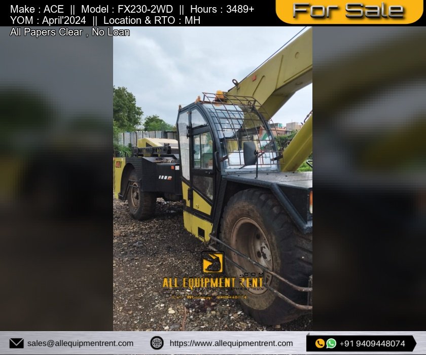 MH Registered ACE FX230-2WD Franna Crane April 2024 Model Available for Sale in MH
