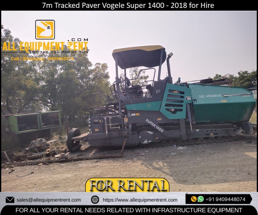 7m Tracked Sensor Paver Available for Rental