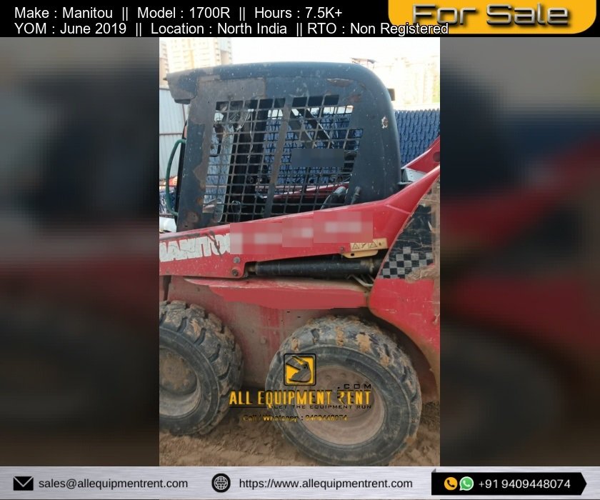 Used Manitou Skid Steer Loader 1700R 2019 for Sale in North India