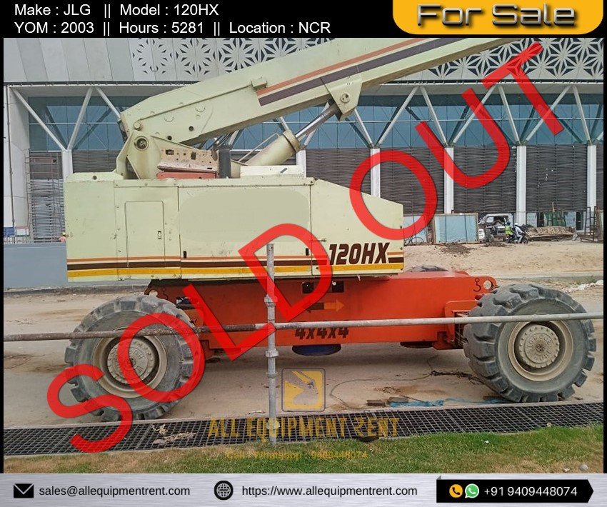 Sold Used 120 Feet Straight boom AWP JLG 120HX Available for Sale