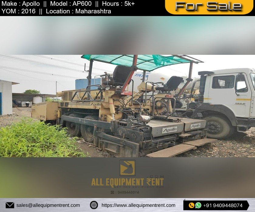 Used 6m Class Apollo AP600 Sensor Paver 2016 Available for Sale in Maharashtra