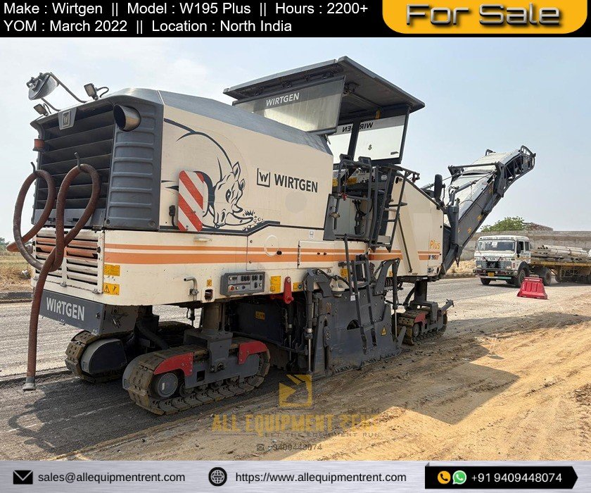 Very Less used 2m Class Cold Milling Machine Wirtgen W195 Plus 2022 Model Available for Sale