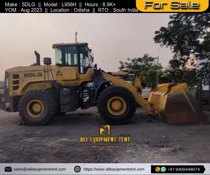 Used 5 Ton Class SDLG wheel Loader L956H with BSIV Engine Aug 2023 Model TN Registered with Life Time Tax Paid For Sale