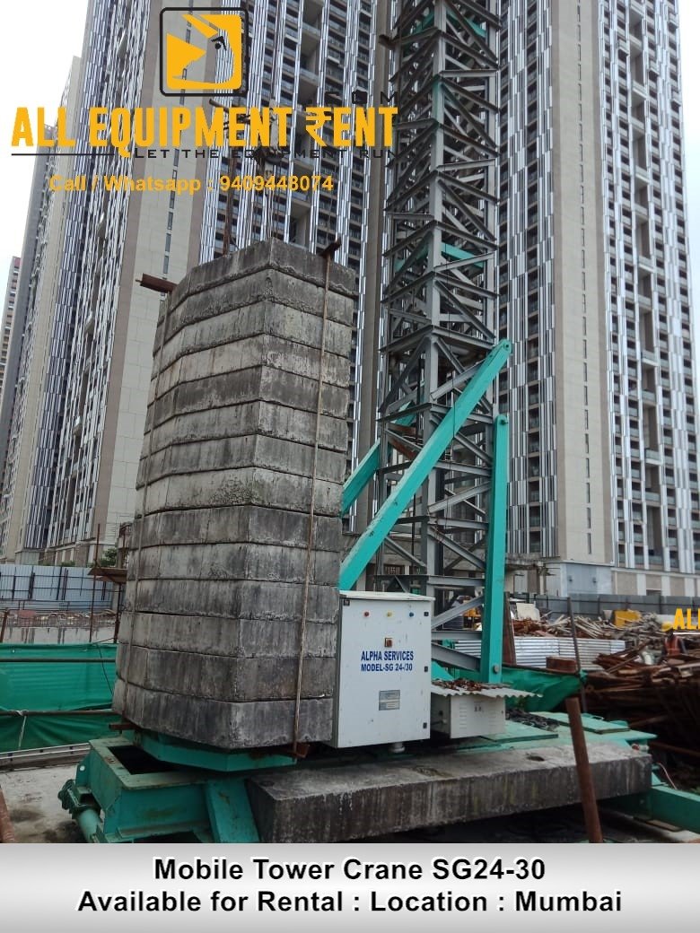 Alpha Soima Mobile Tower Crane SG2430 available for Rental