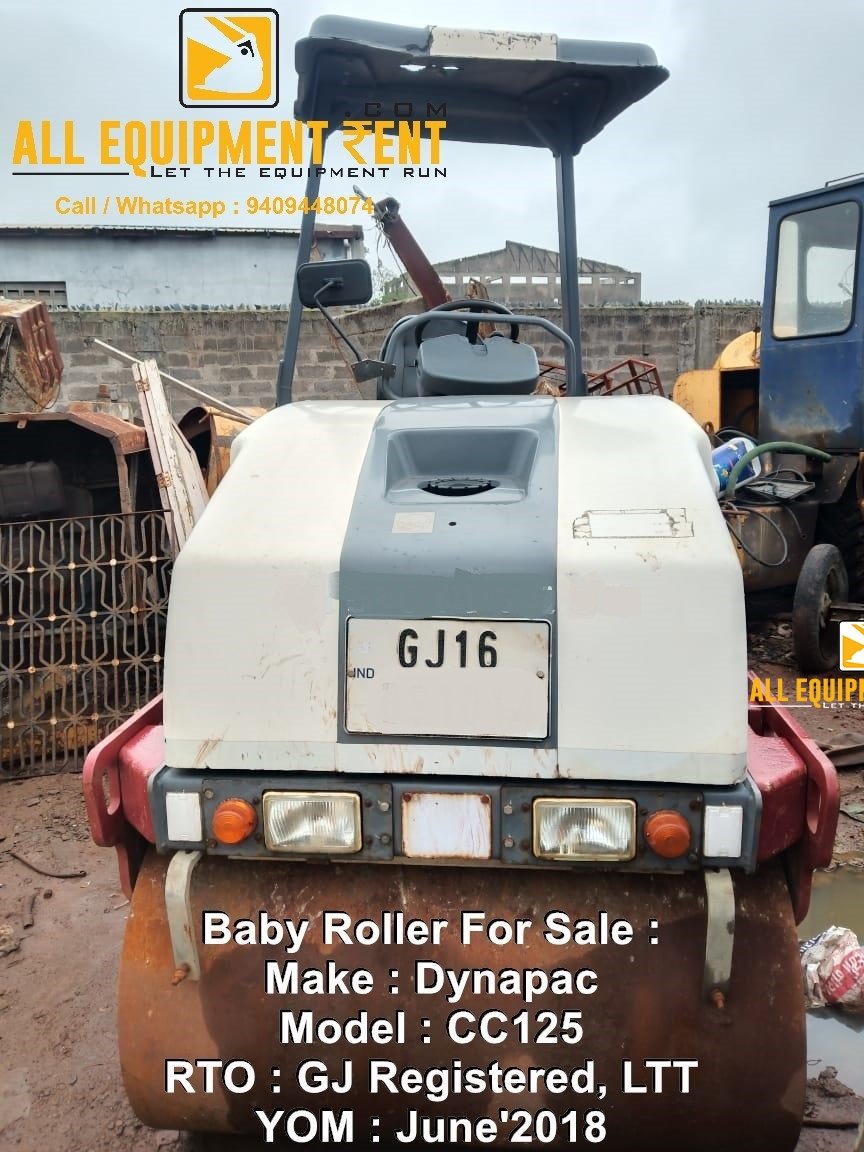 Used Baby Roller for Sale Dynapac CC125 YOM 2018 GJ Registered