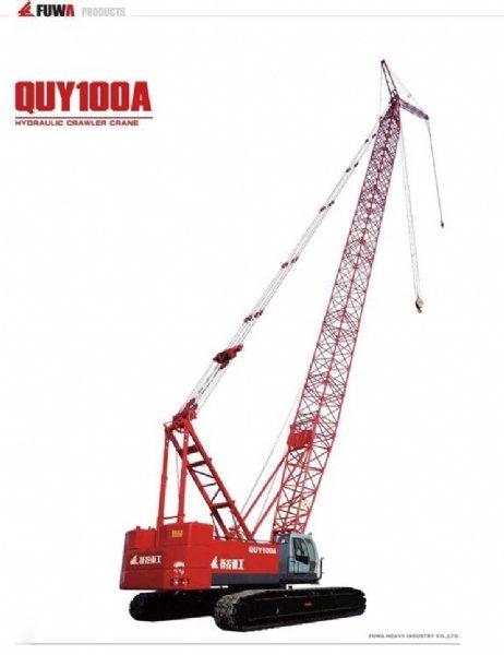100T FUWA QUY150 CRAWLER CRANE AVAILABLE FOR RENT